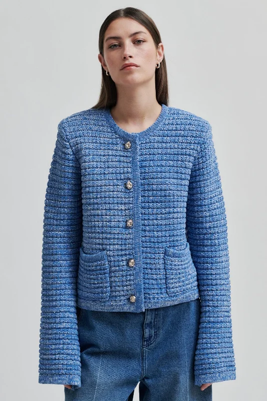 Grenada cardigan - Grenada Sky Fitted Loose Oversized