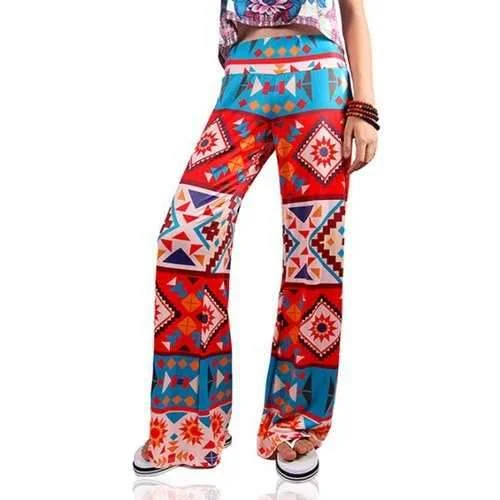 Ethnic Women's Loose Tribal Print Exumas Pants - Xl Formal Slim Pants
