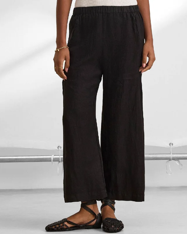 Woven Linen Pants Stylish Harem Pants