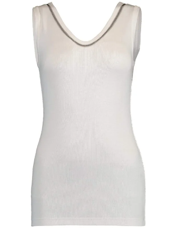 Scoopneck Ribbed Tank open back tank