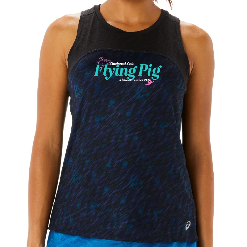 FPM ASICS W PR Lyte Run Tank - Night Shade flirty tank top
