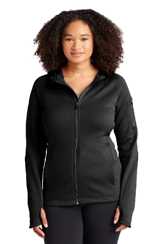Custom Embroidered - Sport-Tek® Ladies Tech Fleece Full-Zip Hooded Jacket. L248 Quilted Jacket Puffer Jacket Insulated Jacket