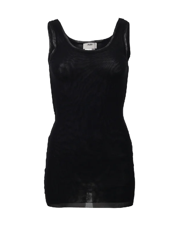 Solid Tank sheer tank top