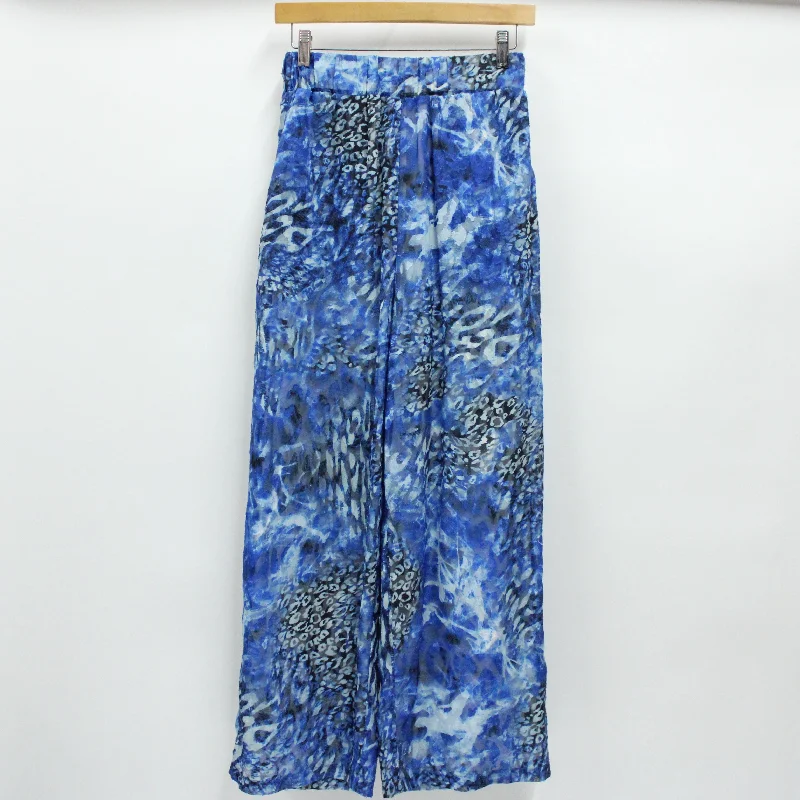 Urban Chic Leopard Burnout Pants Stylish Slim Trousers