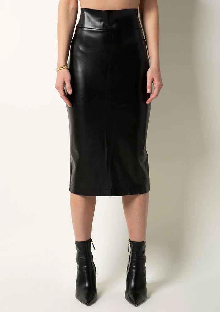 Galatia Skirt Black - Tart Collections leather skirt modern
