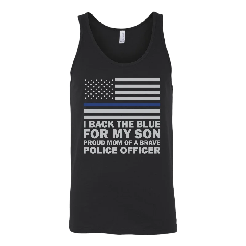 Proud Police Mom Tank Top bronze tank top