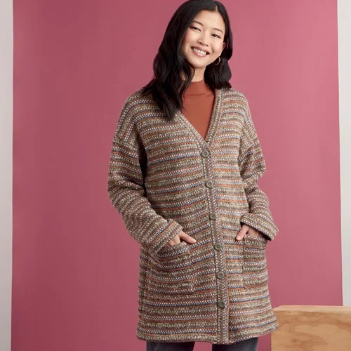 Simplicity Knit Cardigans S9373 Terry Terry Cloth Terry Knit