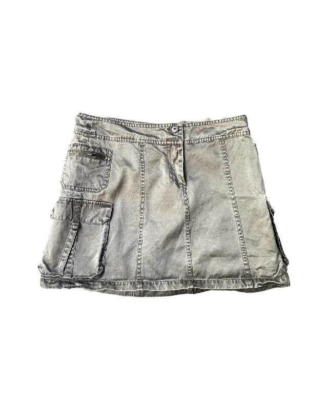 Vintage Y2K Cargo Mini Skirt Size 10 denim skirt casual