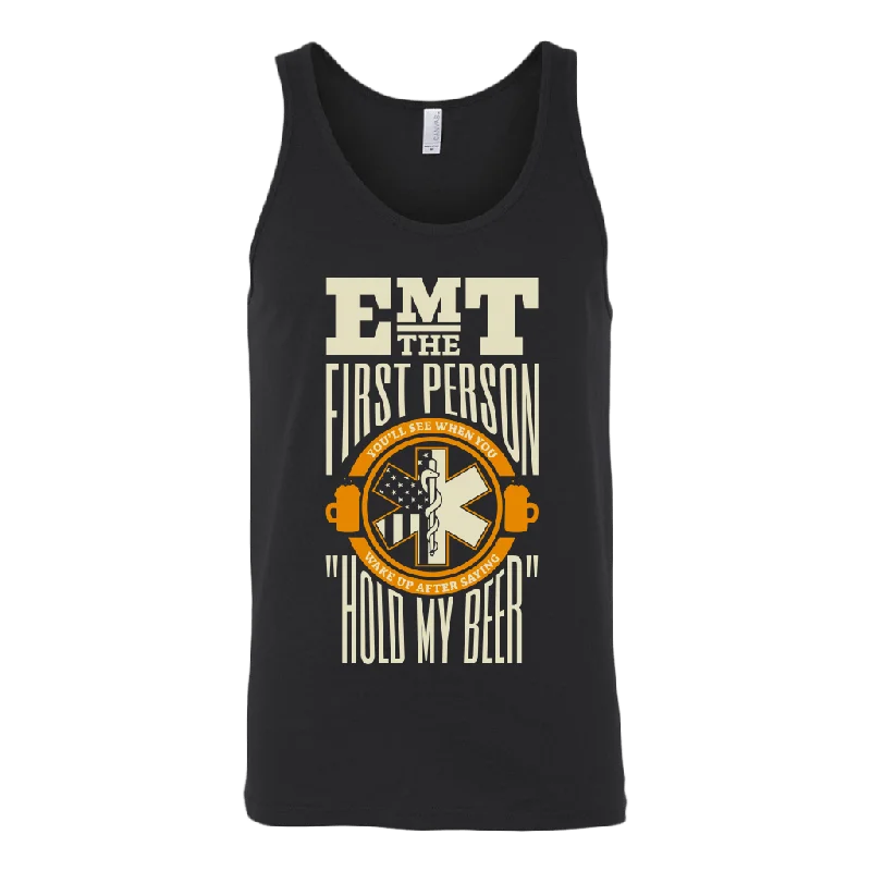 Hold My Beer EMT Tank Top neon tank top