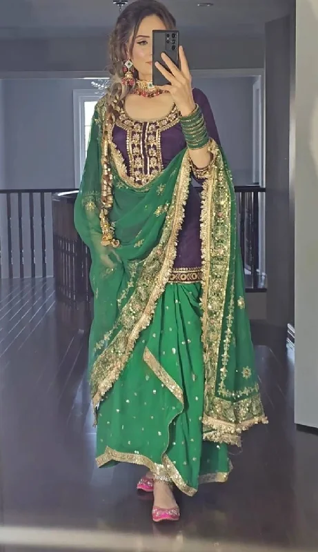 Launching New Designer Party Wear Look Top ,Dhoti Skirt and Dupatta midi skirt versatile