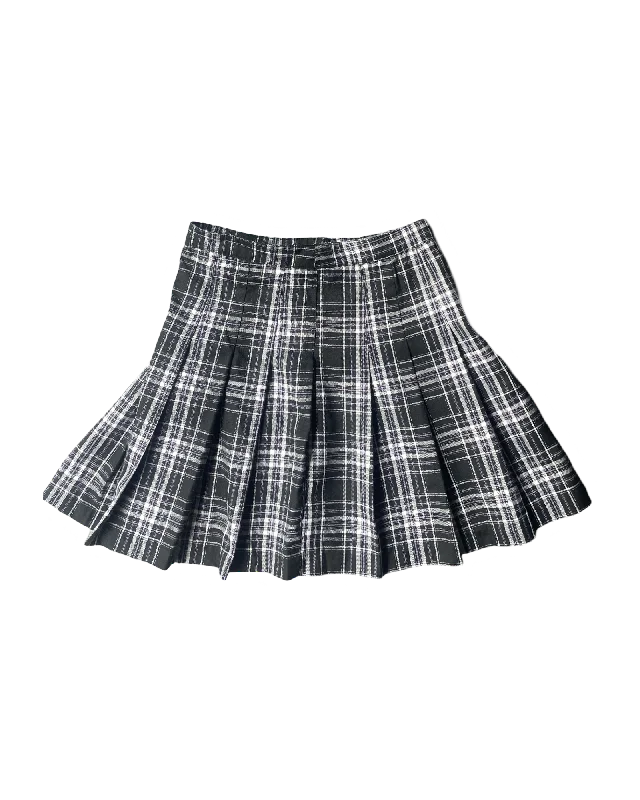 Vintage Y2K Check Mini Skirt cashmere skirt fine