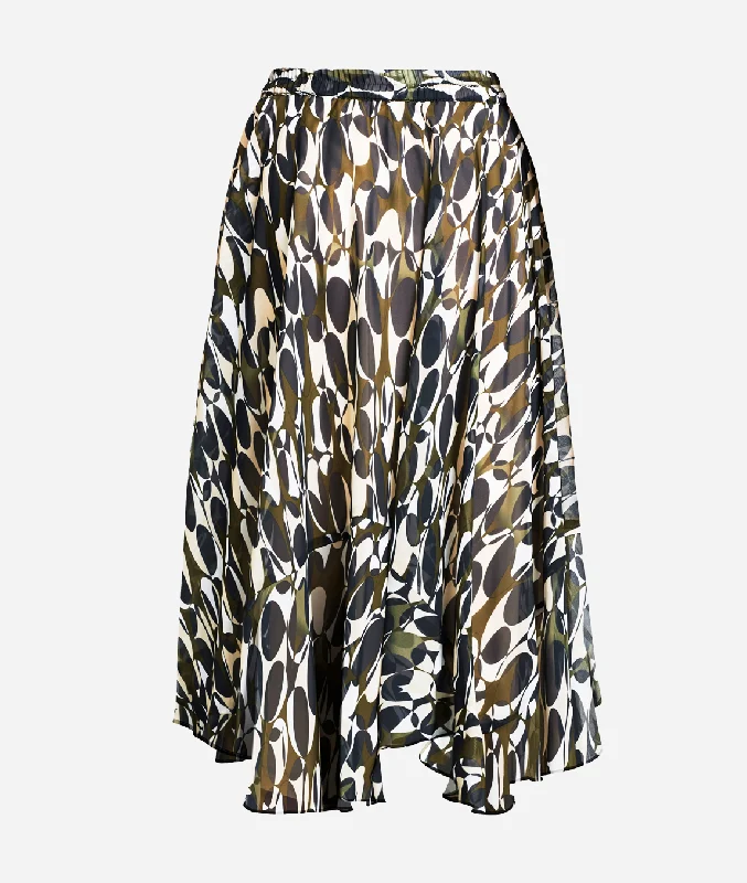 Skirt with print pencil skirt chic