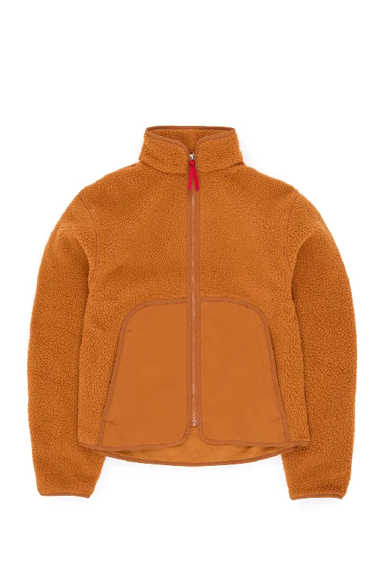 Danner Women's Wolf Creek Sherpa Fleece Jacket - Glazed Ginger Quilted Jacket Puffer Jacket Insulated Jacket