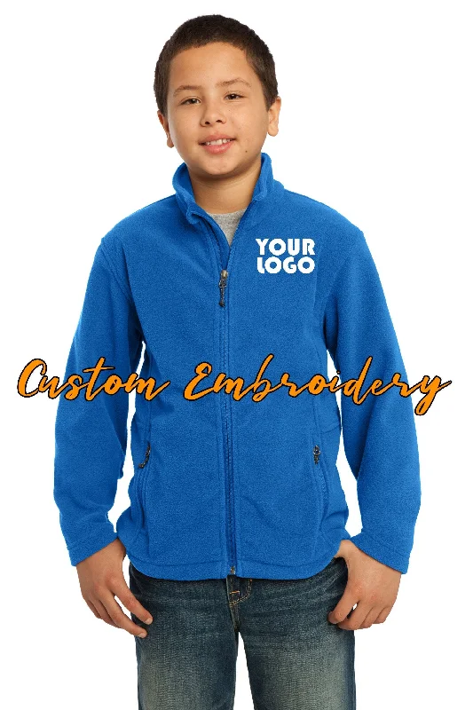 Custom Embroidered Youth Fleece Jacket - Midweight Fleece for everyday wear - Personalized Jacket - 4in by 4in Embroidery Included Cotton Jacket Linen Jacket Terry Jacket