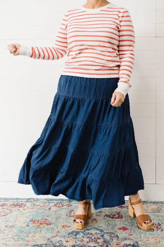 Bellese Maxi Skirt velvet skirt glossy