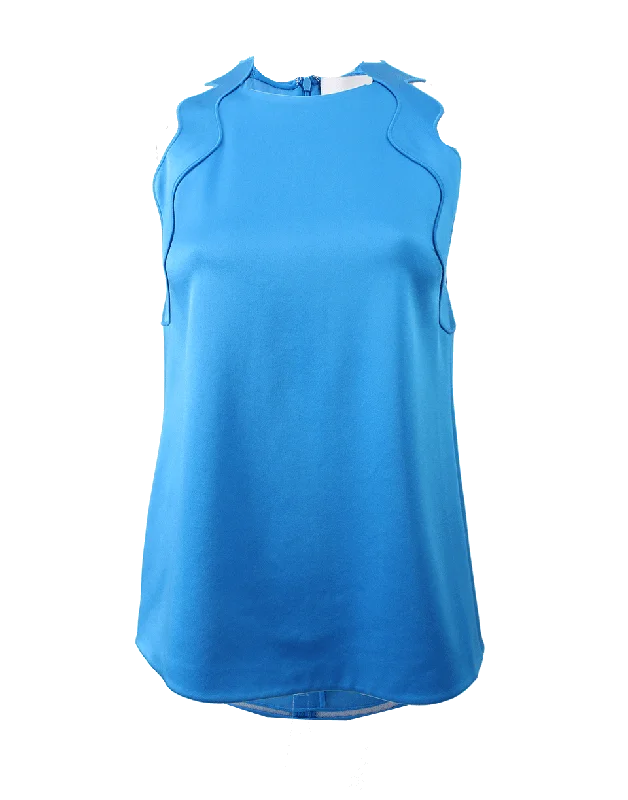 Embroidered Ric Rac Tank floral tank top