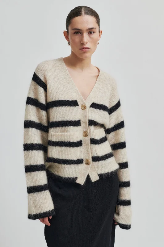 Ovalis cardigan - Brazilian Sand Glossy Satin Silk
