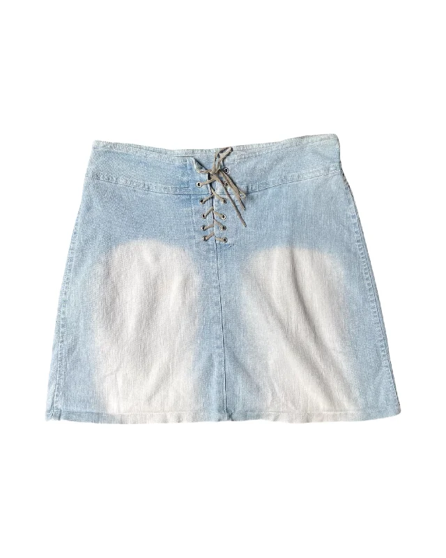 Vintage Y2K Denim Mini Skirt cashmere skirt soft