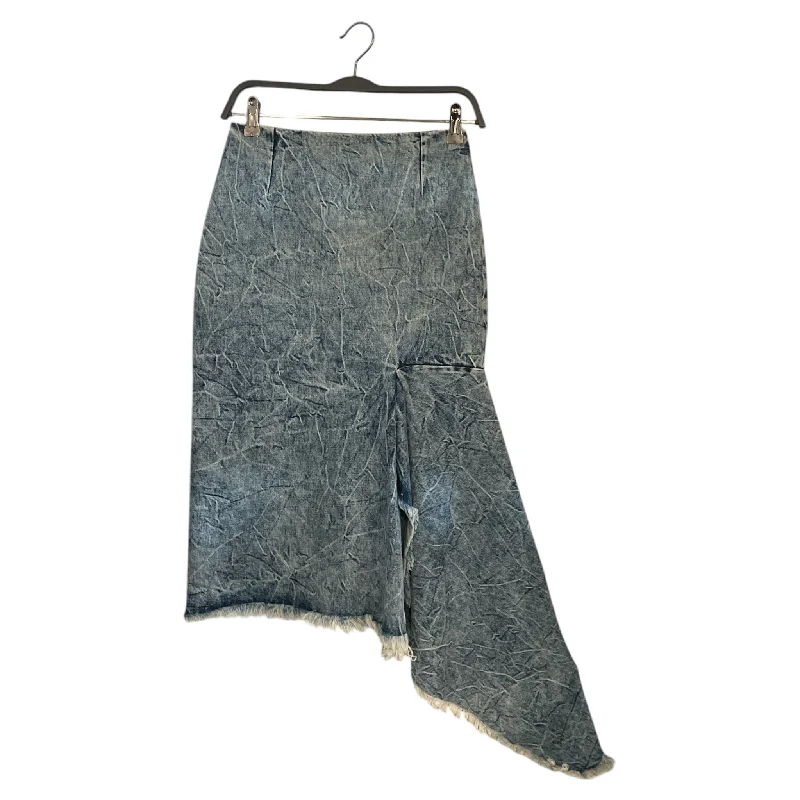 BALENCIAGA/Bottoms/36/Denim/BLU/Balenciaga Asymetric Skirt cashmere skirt soft