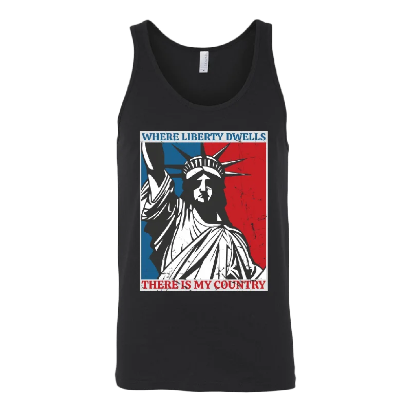 Where Liberty Dwells, There Is My Country Tank Top lounge tank top