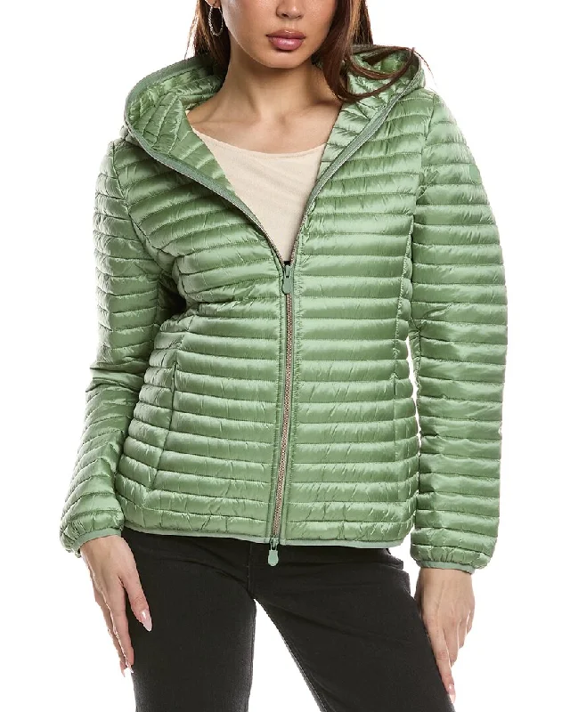 Save The Duck Lightweight Jacket Welt Pockets Slit Pockets Flap Pockets