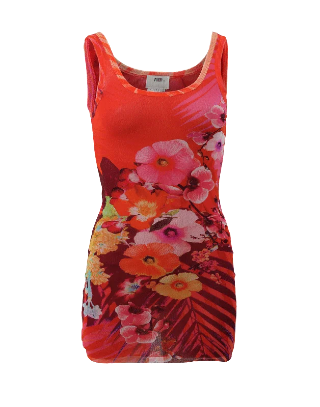 Printed Tank off shoulder tank