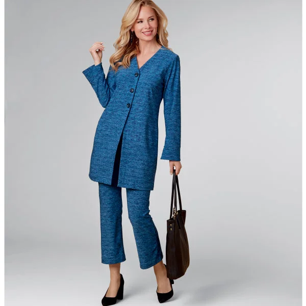 New Look Cardigan Jacket and Trousers N6711 Hooded Caped Shawl Collar