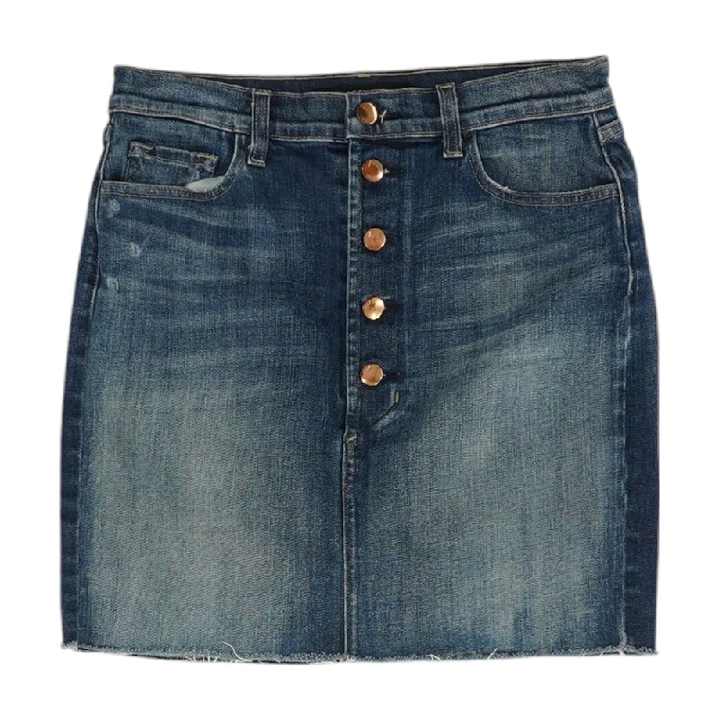 Navy Solid Midi Skirt chiffon skirt flowing