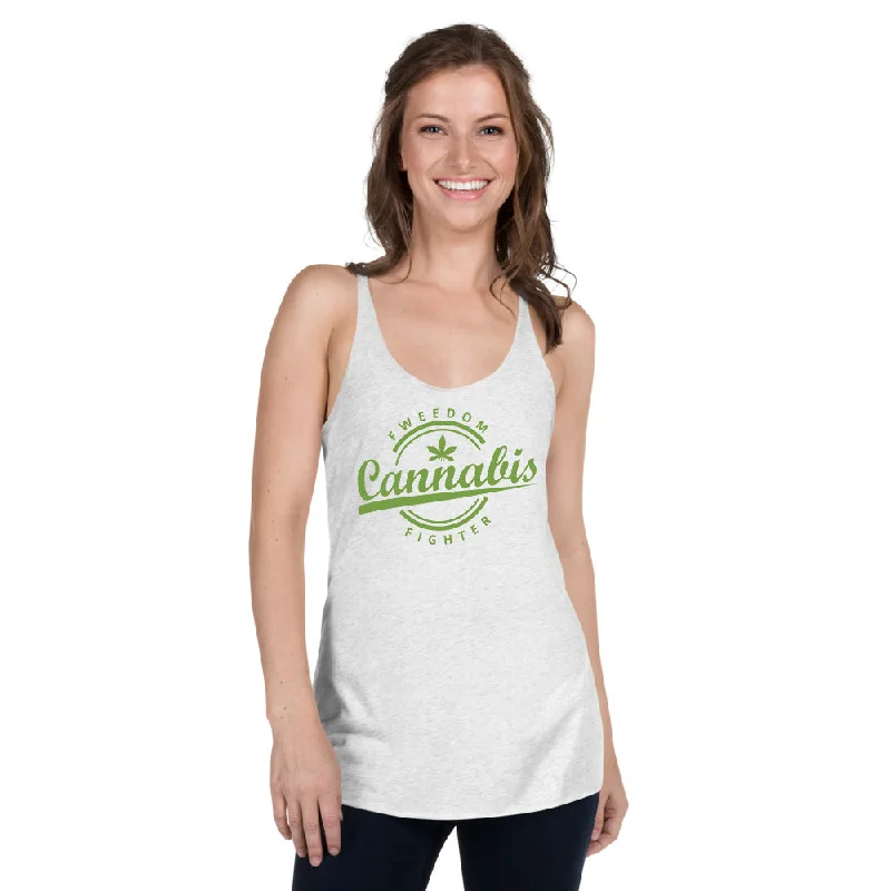 Fweedom Fighter Women's Racerback Tank scoop neck tank