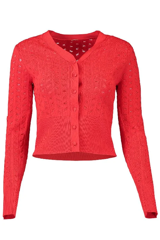 Short Cardigan - Poppy Chenille Fabric Brocade Fabric Lace Fabric