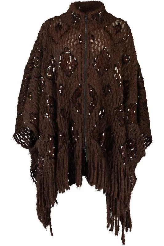 Opera Knit Cardigan With Paillette Machine Wash Dry Clean Hand Wash