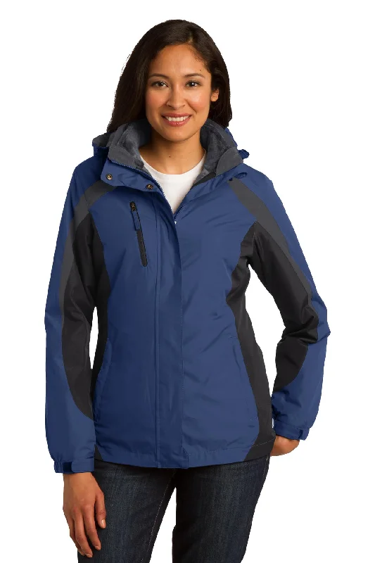 Custom Embroidered - Port Authority® Women's Colorblock 3-in-1 Jacket. L321 Belted Jacket Elasticated Jacket Padded Jacket