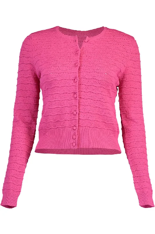 Cropped Cardigan Chenille Fabric Brocade Fabric Lace Fabric