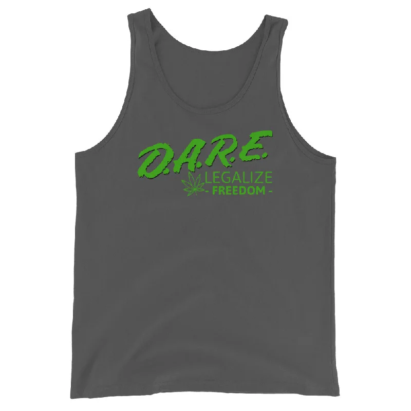 D.A.R.E to Legalize Freedom Unisex Tank Top print tank top
