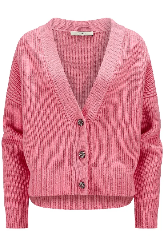 Deep V Cardigan Wool Fabric Cashmere Fabric Tweed Fabric