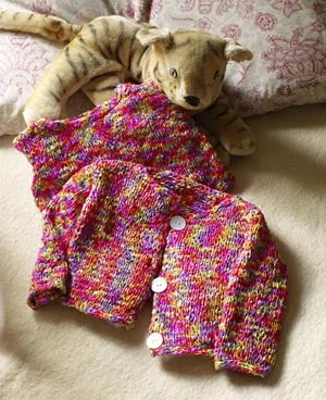 Bright Baby Cardigan Pattern (Knit) Anti-Pilling Anti-Shrink Durable