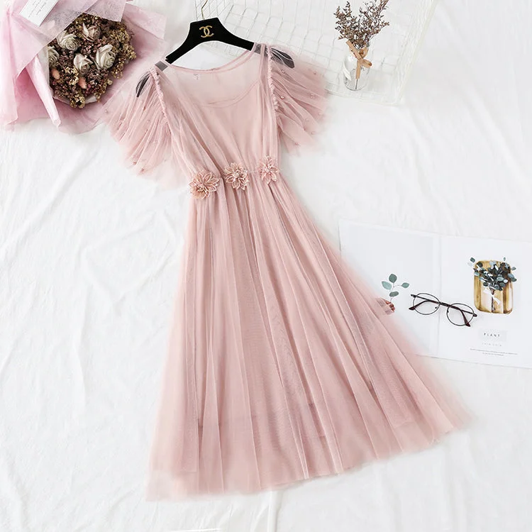 French Platycodon skirt super xiansen series  4345 chiffon skirt floaty