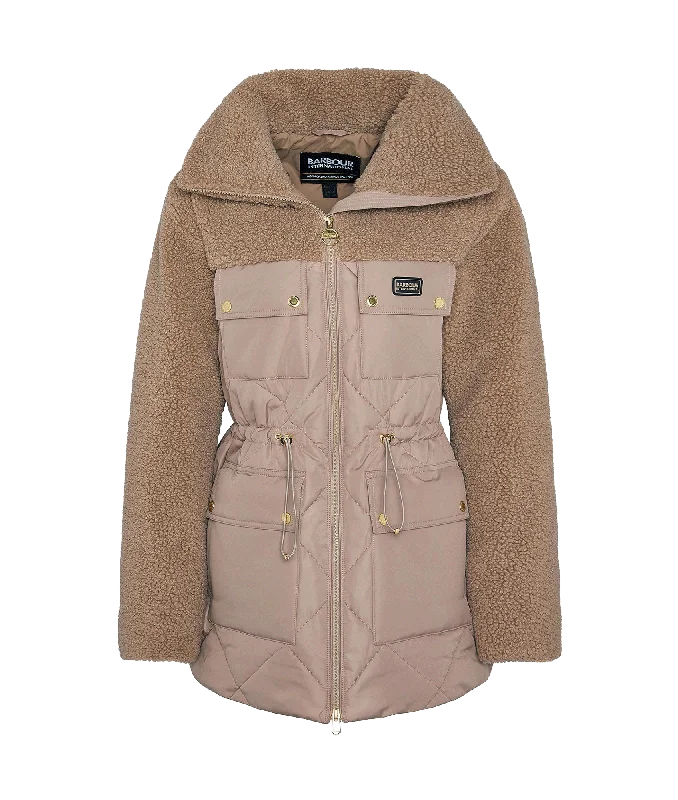 Jemison Quilted Jacket - Beige Striped Jacket Polka Dot Jacket Floral Jacket