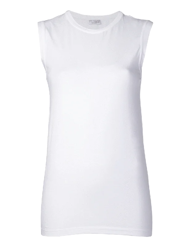 Monili Trim Detail Tank sexy tank top