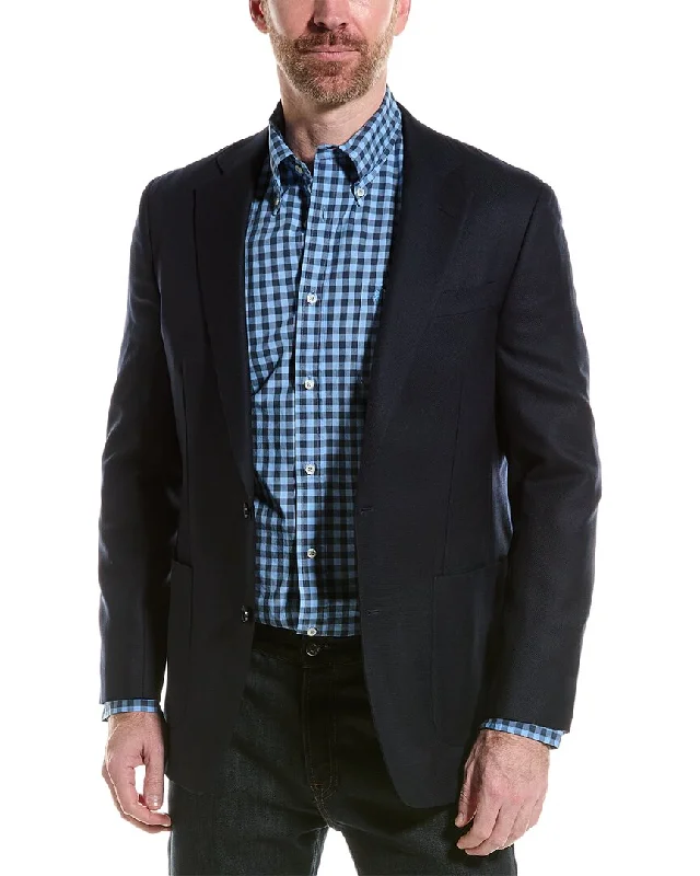 Brooks Brothers Classic Fit Wool Suit Jacket Fitted Jacket Loose Jacket Oversized Jacket
