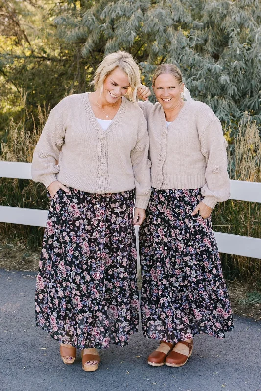 April Maxi Skirt pleated skirt texture