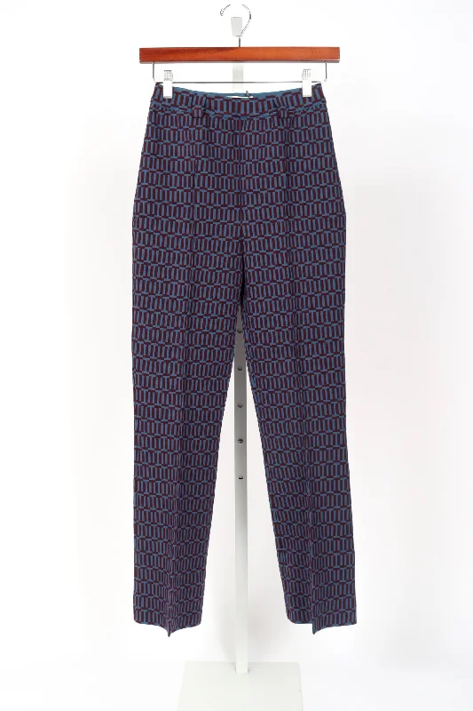 Geo Jacquard Charlie Pant - Purple Combo (By Phone Order Only) High-Waist Yoga Pants