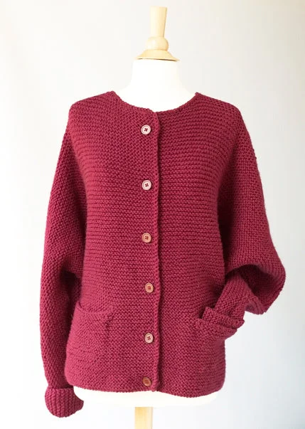 Knit Oh-So-Simple Cardigan Transparent Opaque Sheer