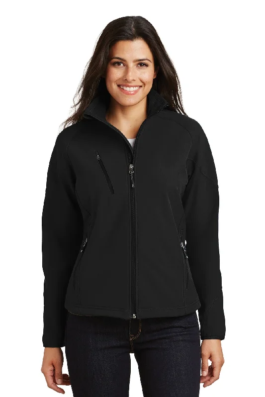 Custom Embroidered - Port Authority® Women's Textured Soft Shell Jacket. L705 Satin Fabric Silk Fabric Chiffon Fabric