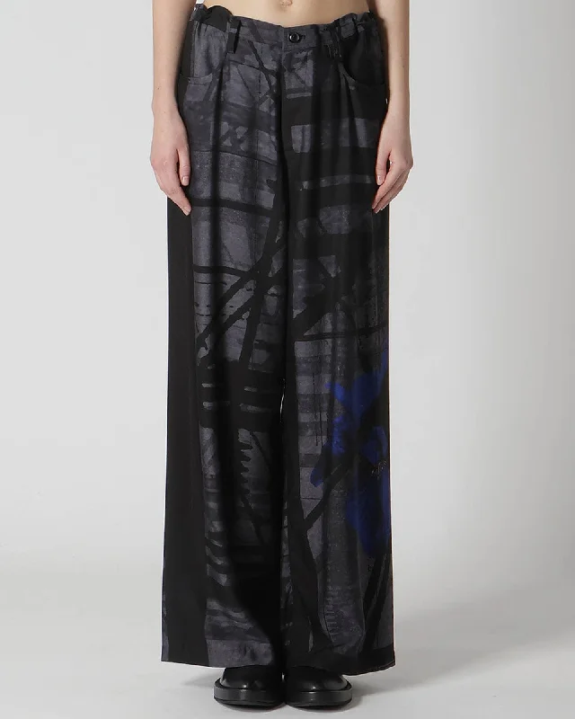 Long Straight Pants Stretch Fit Pants
