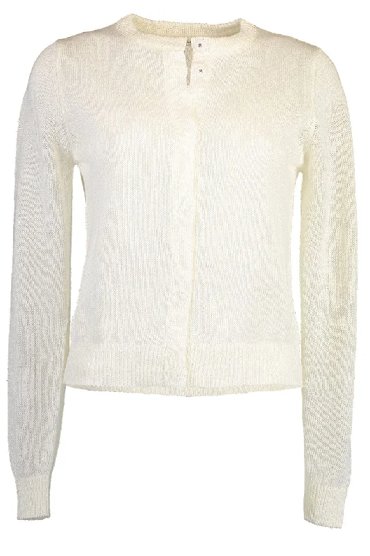 Crop Snap Front Cardigan Satin Fabric Silk Fabric Chiffon Fabric