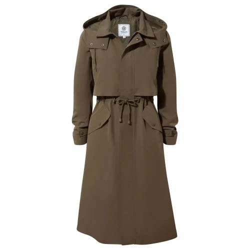 TOG24 Womens/Ladies Alva Waterproof Jacket A-Line Jacket Boat Neck Shawl Collar