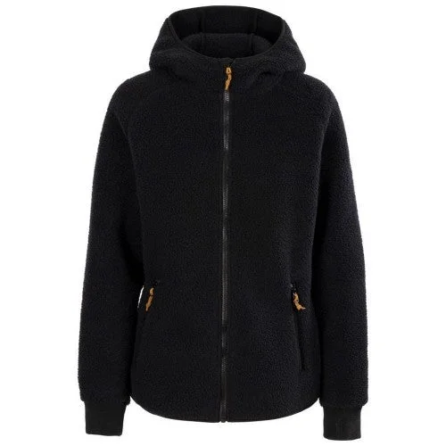 Trespass Womens/Ladies Reel Leather Fleece Jacket Herringbone Jacket Houndstooth Jacket Plaid Jacket