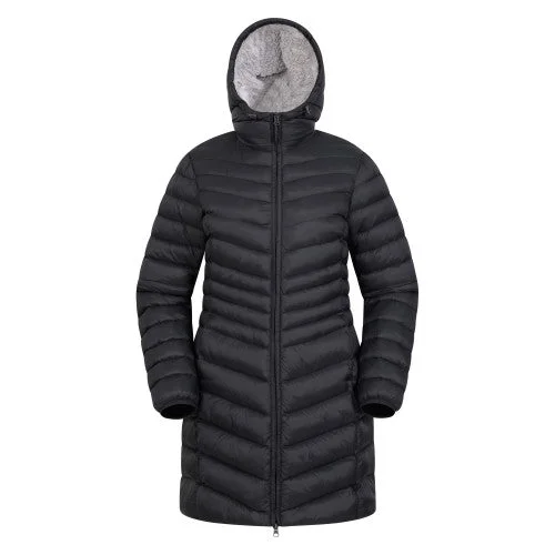 Mountain Warehouse Womens/Ladies Florence Faux Fur Lined Padded Jacket Hooded Jacket Caped Jacket Shawl Collar Jacket