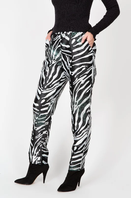 Party Girl Zebra Pant Classic Bootcut Trousers
